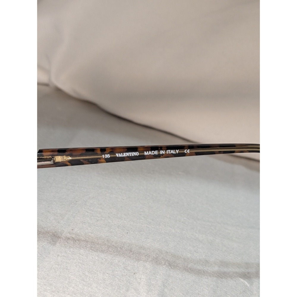 VALENTINO V5289 Eyeglasses Frame Petite Italy 48-15-135 Brown Tortoise - Picture 4 of 6